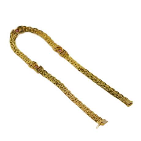 Collier italien en or 14 carats avec am&eacute;thystes. Gold 14K 21th century - Foto 4