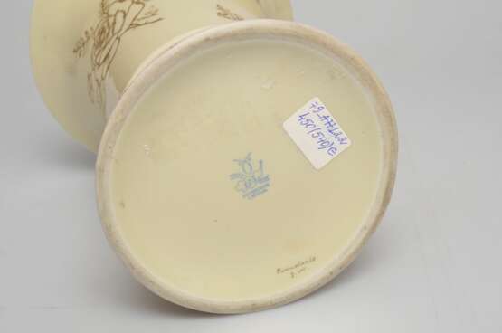 Vase en porcelaine peinte Porzellan Early 20th century - Foto 4