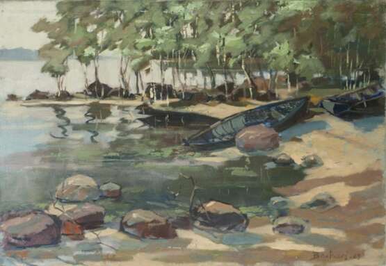 Bateaux sur la rivi&egrave;re Mid-20th century - photo 2