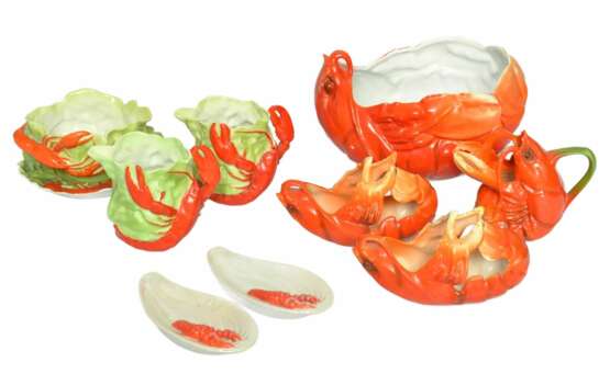 8 porcelain ROYAL BAYREUTH (Germany) dishes + 2 porcelain bowls (Germany) Porcelain Early 20th century - photo 12