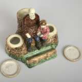 Faience inkwell Porcelain At the turn of 19th -20th century - photo 5