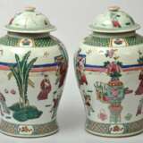 Chinese porcelain vases urns (2 pcs) Porcelain 19th century - photo 5