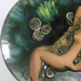Assiette en c&eacute;ramique Dame aux roses Ceramics Mid-20th century - Foto 5