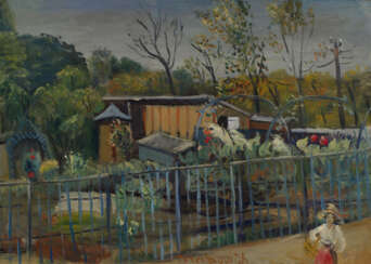 TERECHKOVITCH, CONSTANTIN (1902-1978) Les Jardins de Banlieue , signed.