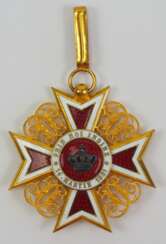 Rumänien: Orden der Krone von Rumänien, 1. Modell (1881-1932), Komturkreuz.