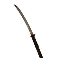 Japanese traditional Naginata spear, Shinshinto period, 1781-1876. 