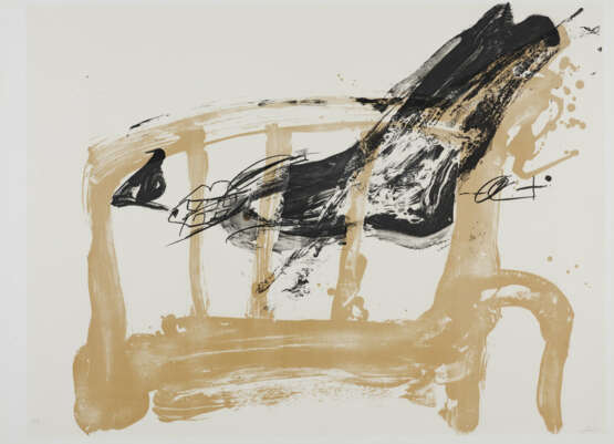 Antoni Tàpies. Chaise et Pied (Aus: Variations) - Foto 1