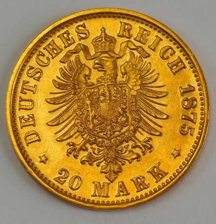 Anhalt: 20 Reichsmark, Herzog Friedrich 1875. - photo 2