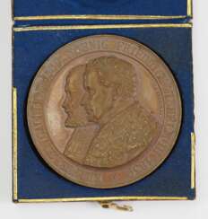 Preussen: Kurfürst Joachim / König Friedrich Wilhelm, Medaille in Bronze, im Etui.