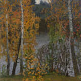 BRODSKAYA, LIDIA (1910-1991) Birch Trees in Autumn , signed, aslo further signed, titled in Cyrillic and dated 1964 on the reverse. - photo 1