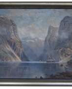 Übersicht. Vue sur le fjord norv&eacute;gien Johannes Harders (Allemand, 1871-1950) 