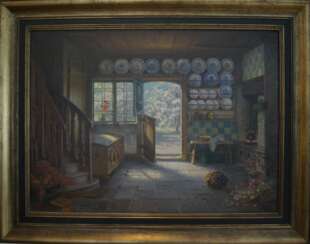 Int&eacute;rieur, Johannes Harders (Allemand, 1871-1950) 