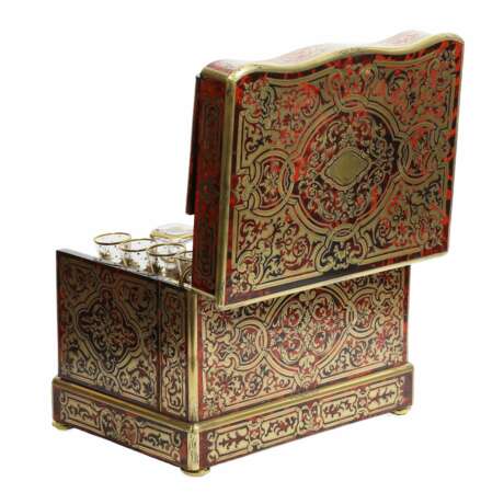 Каретный бар фирмы TAHAN в стиле Наполеон III. 19 век. Gold plated brass Boulle 19th century г. - фото 3