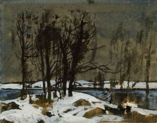 MYLNIKOV, ANDREI (1919-2012) Winter Landscape , signed.