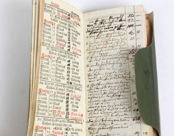 Genealogie. Kalender 1757 - Foto 2