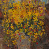 TSERETELI, ZURAB (B. 1934) Still Life with Yellow Flowers , signed with initials and dated 1987, also further signed twice on the reverse. - Foto 1