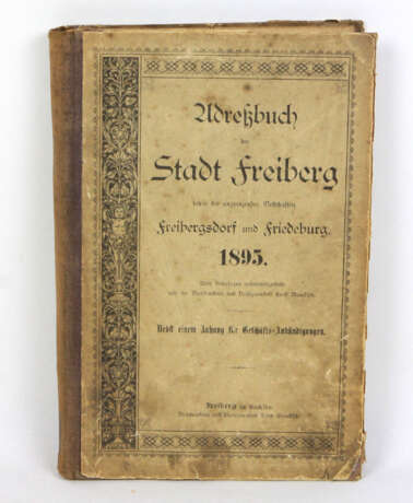 Adressbuch der Stadt Freiberg - photo 1