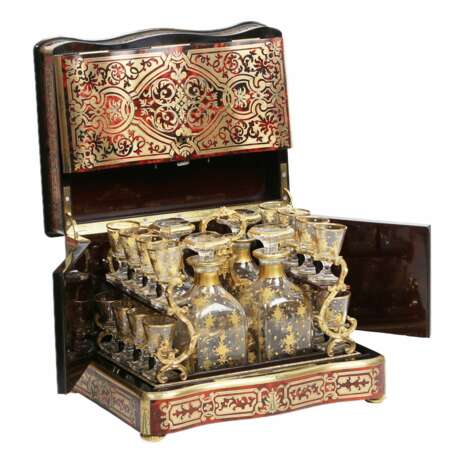 TAHAN Carriage Bar in Napoleon III Style. 19th Century. Gold plated brass Boulle 19th century - photo 1