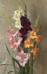 TITOV, DMITRI (1915-1975) Gladioli , signed, also further signed, titled in Cyrillic and dated 1960 on the stretcher.