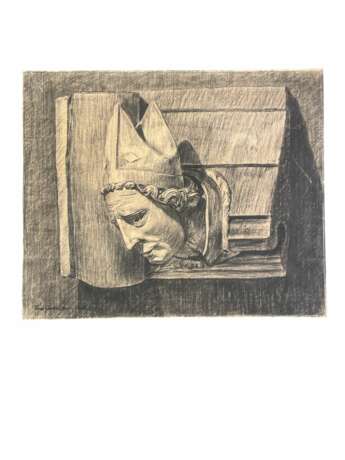 Европейская школа (XX) - Портрет святого Drawing realism 20th century г. - фото 5