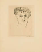 Max Beckmann. Max Beckmann. Mink von vorn mit grosser Frisur