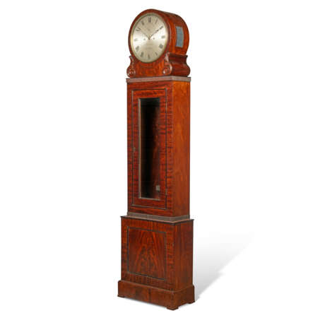 A REGENCY MAHOGANY AND EBONY DOMESTIC LONGCASE REGULATOR - Foto 2