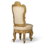 A SET OF EIGHT NEO-BAROQUE GREY-PAINTED AND PARCEL-GILT SIDE CHAIRS - photo 5