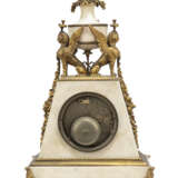 A LATE LOUIS XVI WHITE MARBLE AND BLUE ENAMEL STRIKING MANTEL CLOCK 'LE SACRIFICE A L'AMOUR' - фото 5