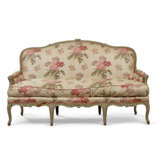 A SUITE OF LOUIS XV PALE-BLUE AND GREY-PAINTED SEAT FURNITURE - photo 2