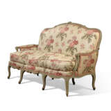 A SUITE OF LOUIS XV PALE-BLUE AND GREY-PAINTED SEAT FURNITURE - photo 6