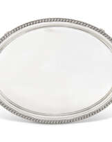 A GEORGE III SILVER TEA TRAY