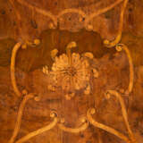 A GEORGE III YEW-WOOD, PADOUK AND MARQUETRY COMMODE - фото 8
