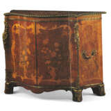 A GEORGE III YEW-WOOD, PADOUK AND MARQUETRY COMMODE - фото 11