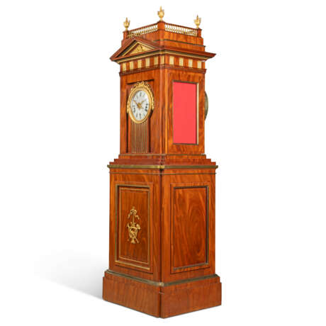 A GERMAN ORMOLU-MOUNTED AND BRASS-INLAID MAHOGANY STRIKING MUSICAL ORGAN CLOCK WITH DULCIMER - photo 3