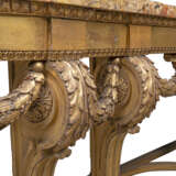 A FRENCH GILTWOOD CONSOLE TABLE - photo 5