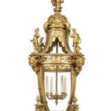 A PAIR OF LARGE FRENCH ORMOLU FOUR-LIGHT LANTERNS - photo 2