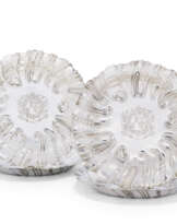 A SET OF FOUR GEORGE III SILVER STRAWBERRY DISHES