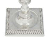 A SUITE OF FOUR GEORGE II AND GEORGE III SILVER CANDLESTICKS - фото 2