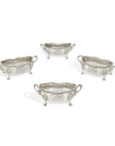 A SET OF FOUR VICTORIAN SILVER SAUCE TUREENS