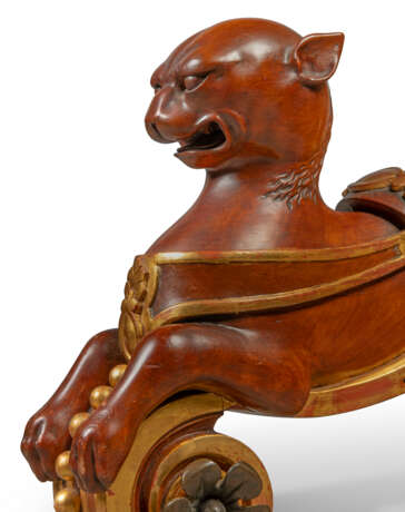 A VICTORIAN ORMOLU-MOUNTED AND PARCEL-GILT SATINWOOD, AMBOYNA AND MARQUETRY CENTRE TABLE - photo 4