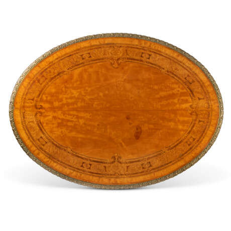 A VICTORIAN ORMOLU-MOUNTED AND PARCEL-GILT SATINWOOD, AMBOYNA AND MARQUETRY CENTRE TABLE - photo 5