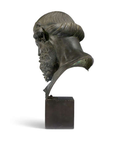 AN ITALIAN BRONZE BUST OF DIONYSUS - Foto 2