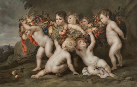 A LARGE BERLIN (K.P.M.) PORCELAIN RECTANGULAR PLAQUE - photo 1