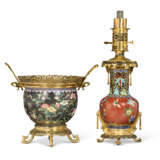 A FRENCH JAPONISME ORMOLU AND CLOISONNE ENAMEL TABLE ARTICLES - photo 2