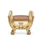A PAIR OF NORTH ITALIAN POLYCHROME-PAINTED AND PARCEL-GILT STOOLS - photo 2