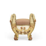 A PAIR OF NORTH ITALIAN POLYCHROME-PAINTED AND PARCEL-GILT STOOLS - photo 3