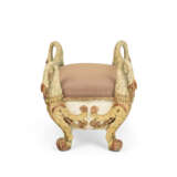 A PAIR OF NORTH ITALIAN POLYCHROME-PAINTED AND PARCEL-GILT STOOLS - photo 4