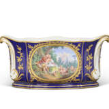 A SEVRES PORCELAIN 'BLEU NOUVEAU' OVAL FLOWER VASE (CUVETTE A FLEURS 'ROUSSEL’) - photo 1