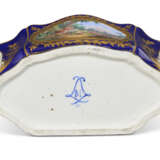 A SEVRES PORCELAIN 'BLEU NOUVEAU' OVAL FLOWER VASE (CUVETTE A FLEURS 'ROUSSEL’) - фото 6