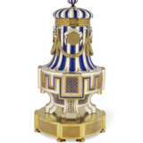 AN ORMOLU-MOUNTED SEVRES PORCELAIN 'BLEU NOUVEAU' VASE AND A COVER (VASE GREC 'A MEDAILLONS', 1ERE GRANDEUR) - photo 4